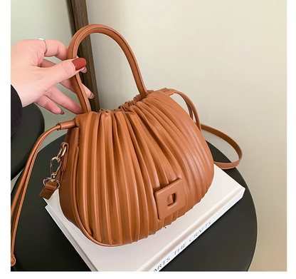 Tan temptation buckle bag