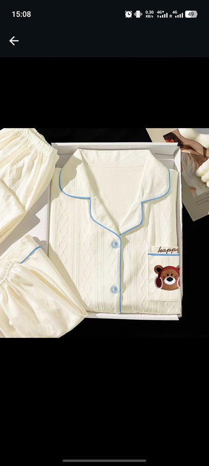 Bear Three-piece sleepwear