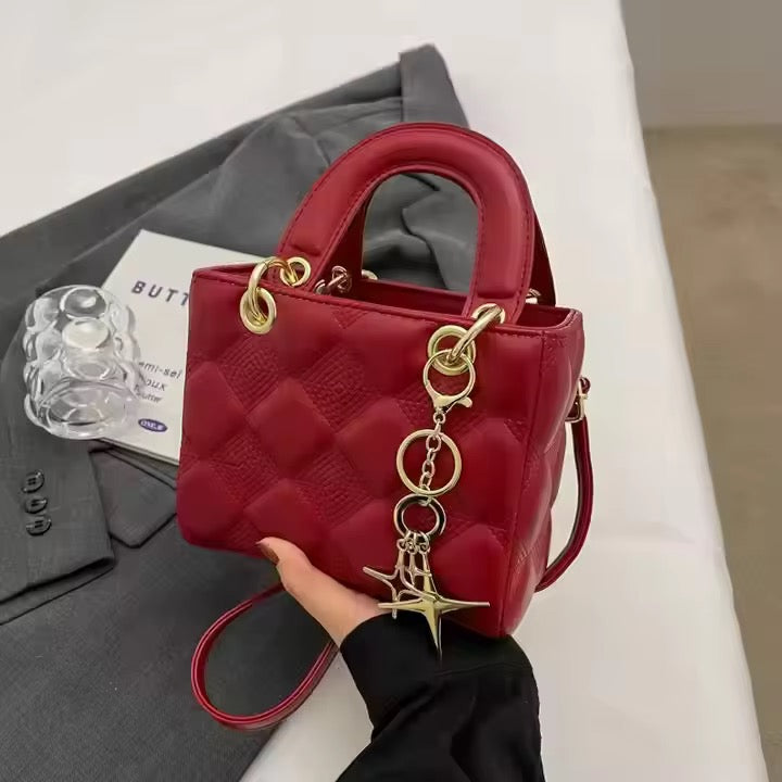 Red handbag