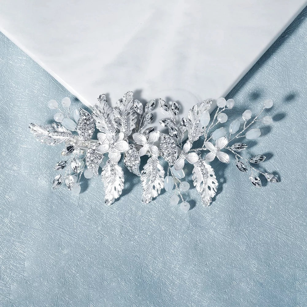 Crystal Flower Hair Pin