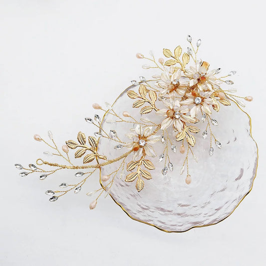 Gold Leaf hair pin
