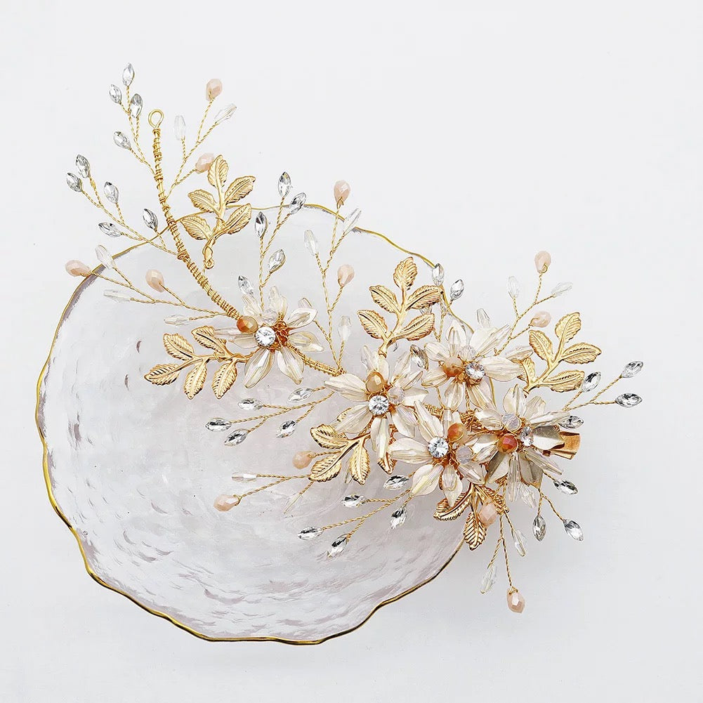 Gold Leaf hair pin