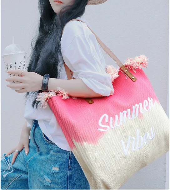 Summer Vibes tote spacious Bag